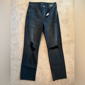 Express Modern Straight Super High Rise Jeans